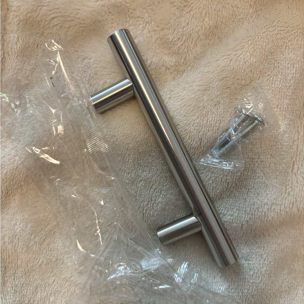 Silver drawer handle pulls set of 30
